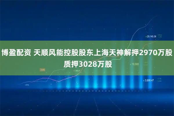 博盈配资 天顺风能控股股东上海天神解押2970万股 质押3028万股